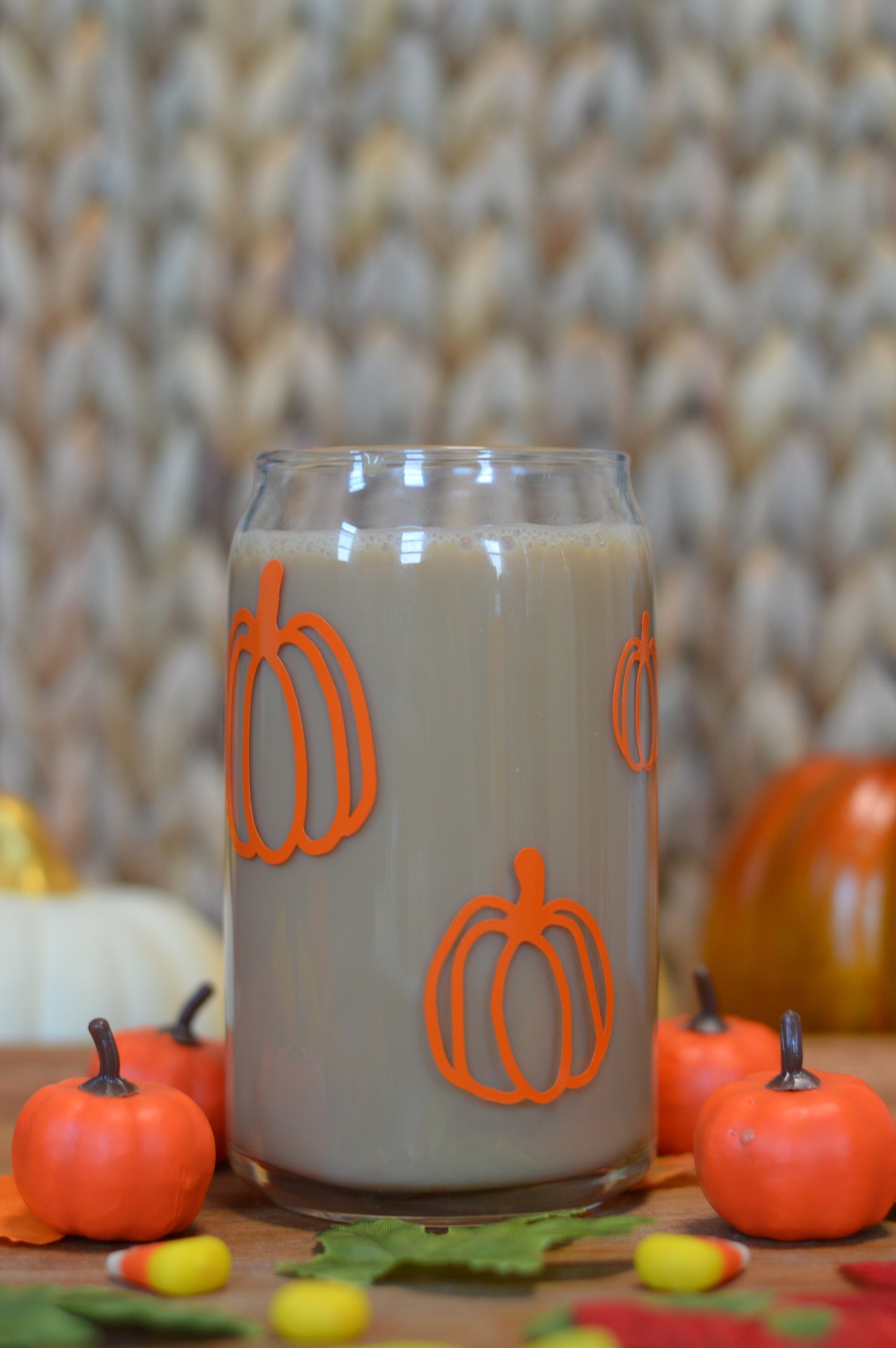 Pumpkin Glass Cup