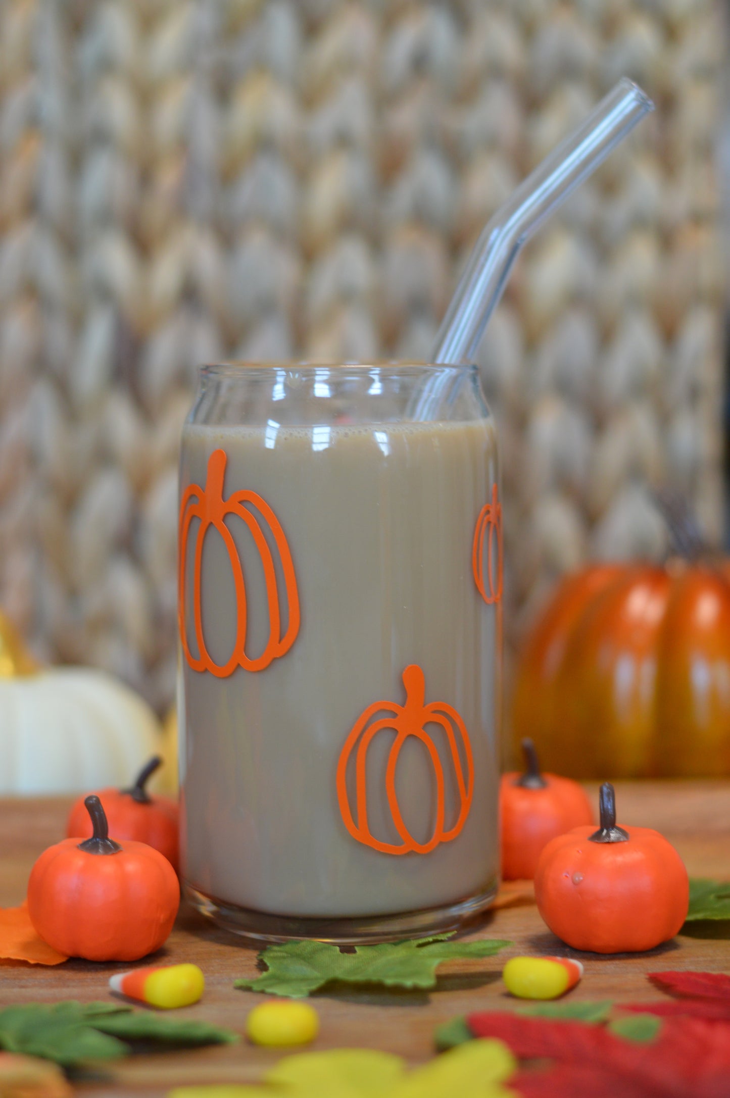 Pumpkin Glass Cup