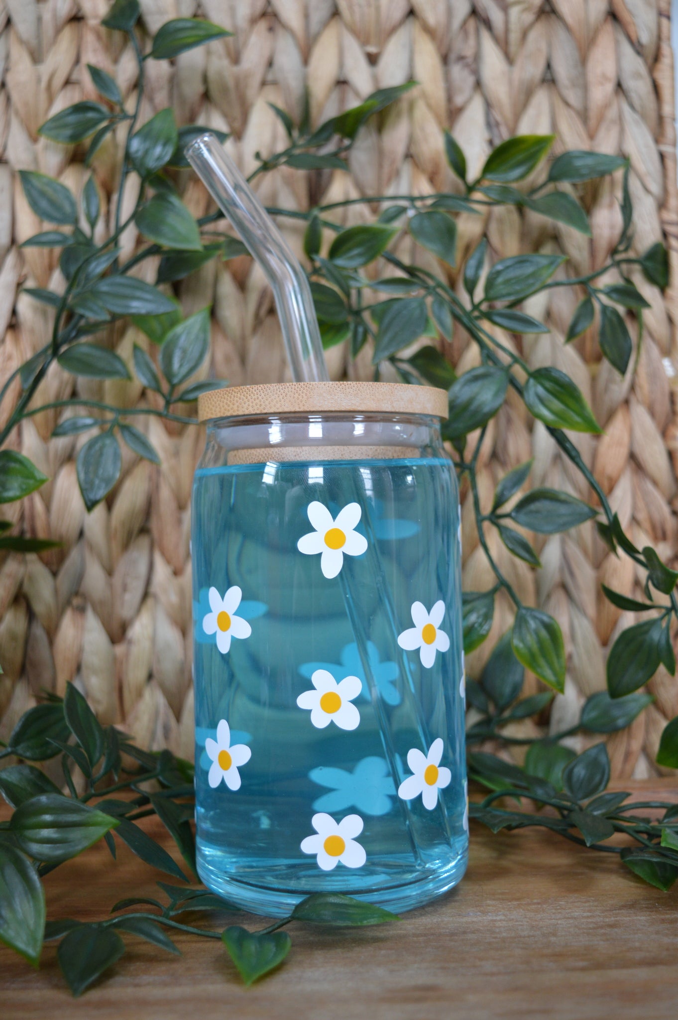 Cute Mini Daisy Glass Cup