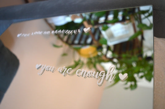 You Are Enough Mirror Decal