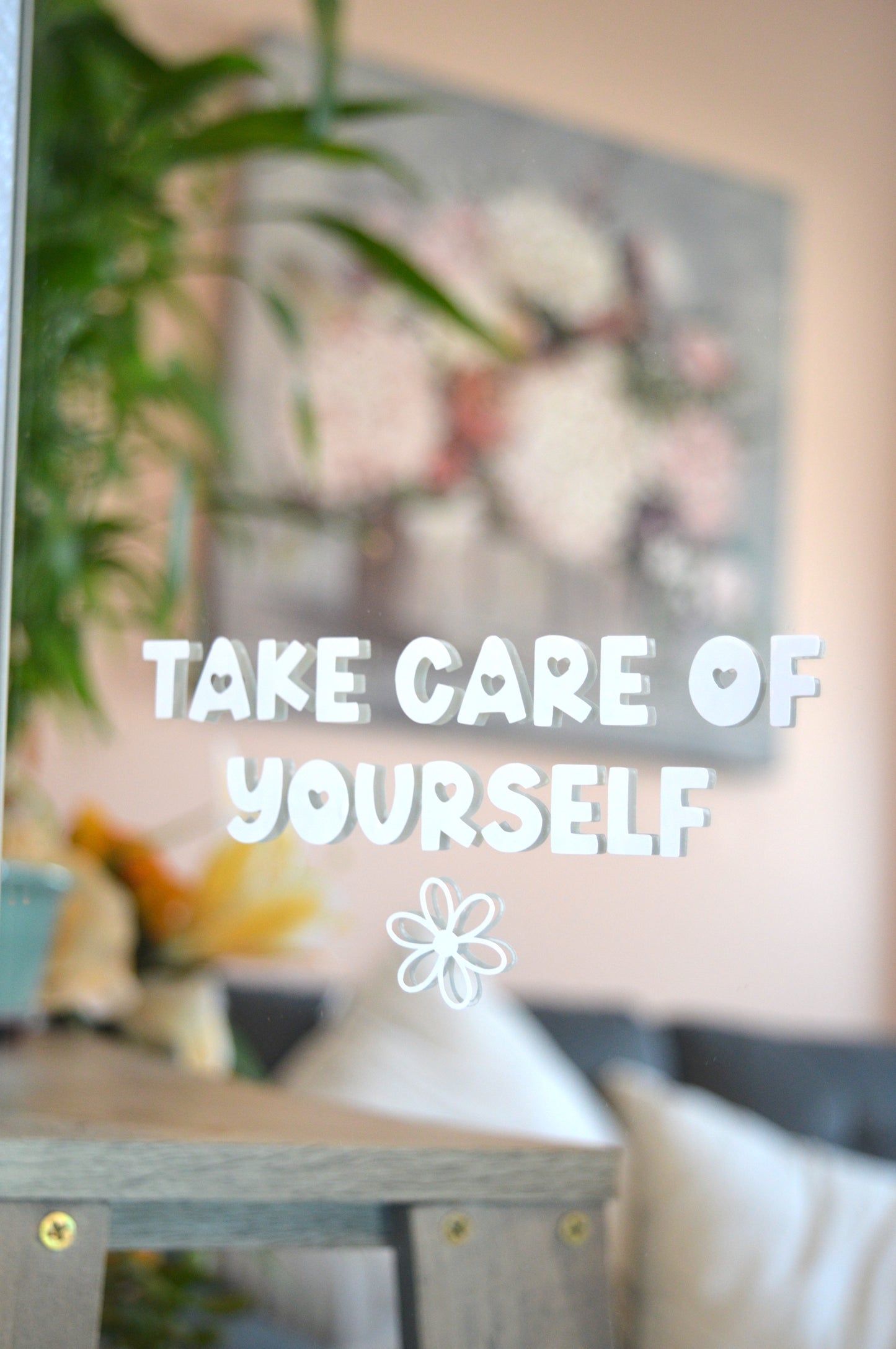 Take Care Of Yourself Mirror Decal