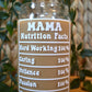 Mama Nutrition Facts Glass Cup