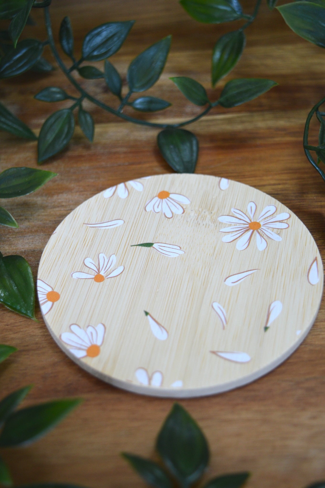 Daisy Bamboo Coaster