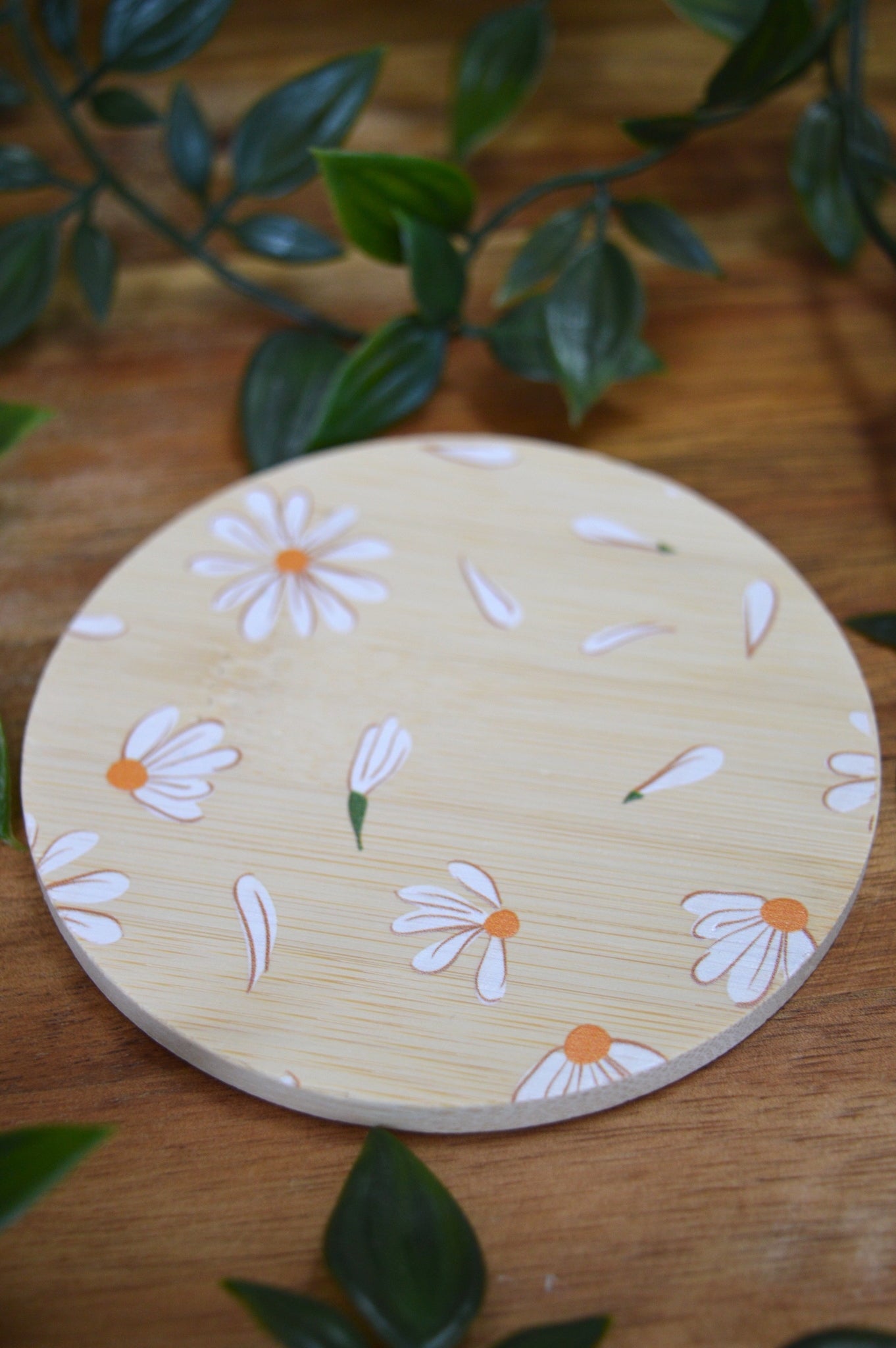 Daisy Bamboo Coaster