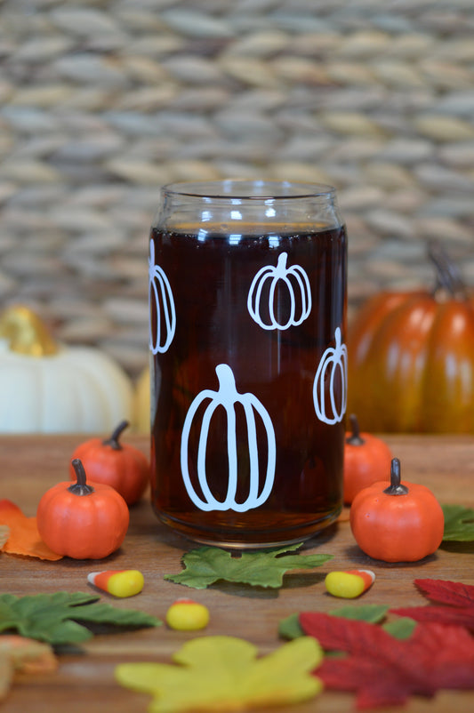 Pumpkin Glass Cup