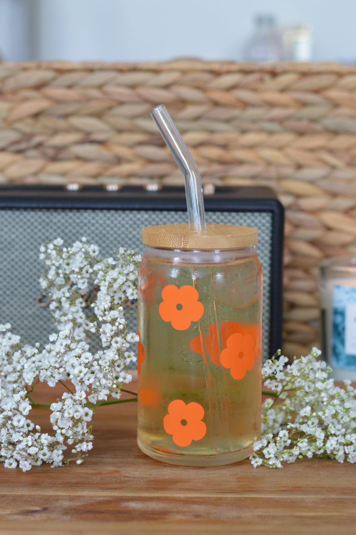 Flower Glass Cup