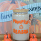 Pumpkin Season Glass Cup