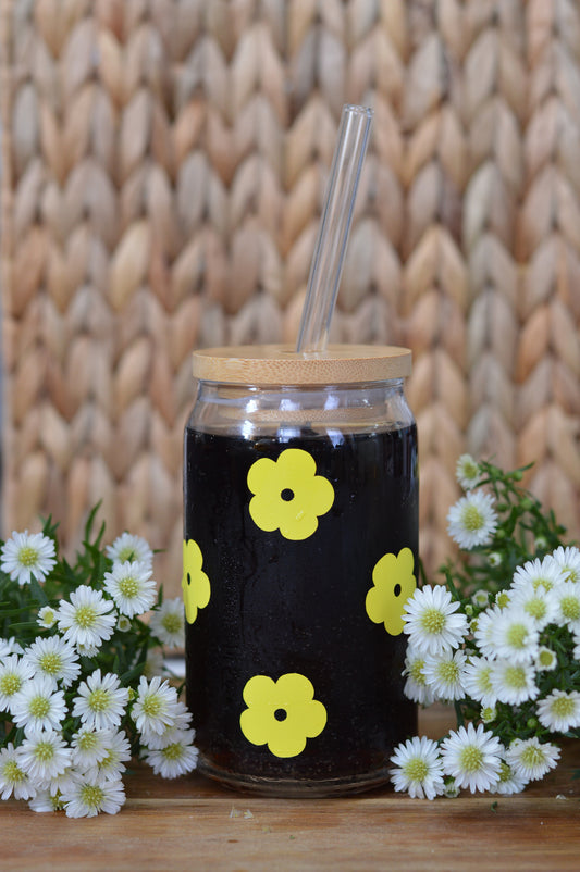 Flower Glass Cup